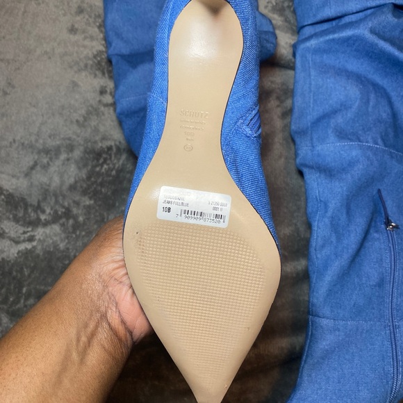 Thigh high scrunched denim boots! (NO TRADES) - Picture 2 of 6